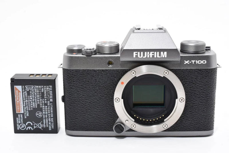 Fujifilm X-T100 Camera Body with Screen Crack Black Excellent Condition