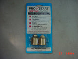 Pro Start battery terminal kit on blue card packaging, two metal terminals shown