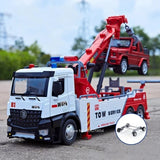 Large Scale 1:18 Double Ditch Obstacle Clearing Toy Car Model Alloy Diecast Kids