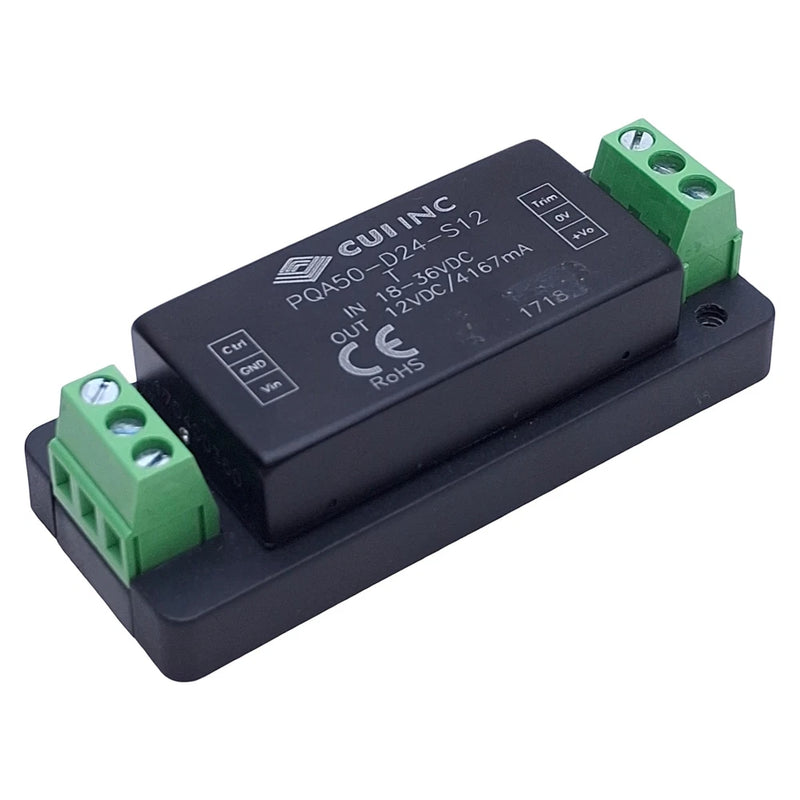 CUI PQA50-D24-S12 DC-DC Converter Power Supply 18-36VDC In, 12VDC 4.1A 50W Out