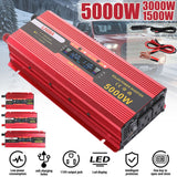 5000W 3000W 1500W 12V A 110V Convertidor USB Para Carro Casa Inversor Corriente