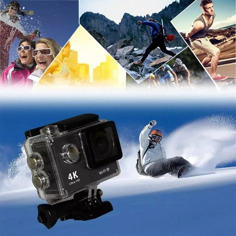 4K Sports Action Camera 18MP Waterproof 30M WiFi Outdoor Cam With Accessories