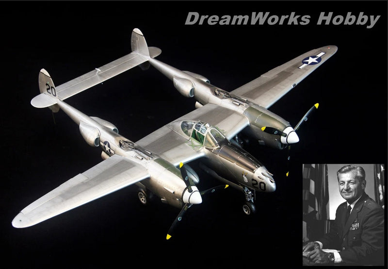 Award Winner Built 1/32 Lockheed P-38L-5-LO 36 FS/8 FG Major Donald Campbell +PE