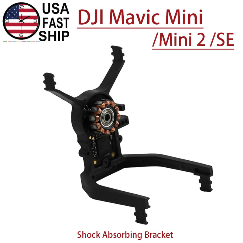 Black shock-absorbing bracket motor mount for DJI Mavic Mini/2/SE, gimbal base
