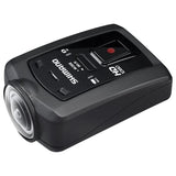 Shimano CM-1000 wireless action sports camera, black rectangular body with control panel