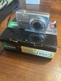 Fujifilm FinePix J50 8.2MP Silver Digital Camera with charger battery 8gb card