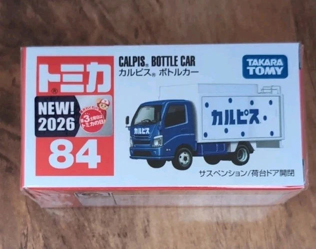 TAKARA TOMY TOMICA #84 CALPIS BOTTLE CAR DIECAST Model Truck 2026 NEW MODEL