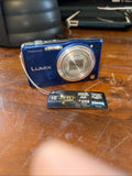 Panasonic Lumix DMC-TZ20 14.1 MP Digital Camera Blue - Untested