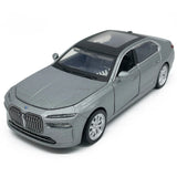 1:32 i7 2023 Model Car Alloy Diecast Toy Cars Toys for Boys Kids Gifts Gray Battery