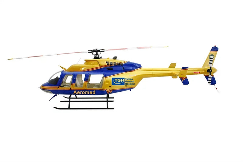 700 Size B 407 ARF Aeromed RC Helicopter Fuselage Gold Blue SM2.0 KIT Version