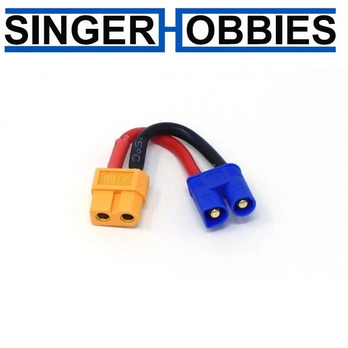 MT RACING MTR2053 XT60 Female to EC3 Male Wired Adapter HH Battery