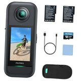 360 Weatherproof 360?? Action Camera - Gray Standard Combo+64GB MicroSD Card