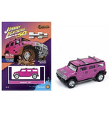Johnny Lightning 1/64 Hummer H2 Pink Off Road Diecast Model Car JLCP7210