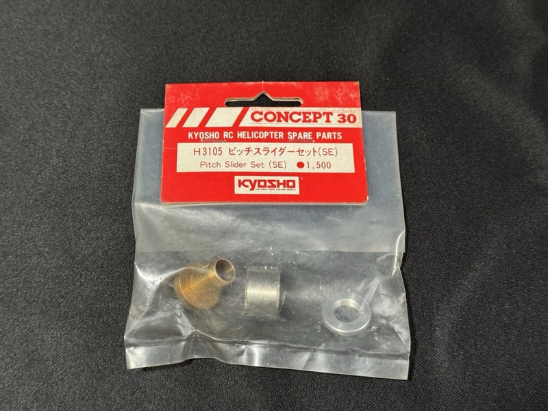 Kyosho Concept 30 RC helicopter pitch slider set in clear package