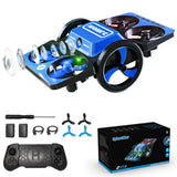 [New] SPINORBITOR Mini RC Quadcopter Camera Drone Ground and Air Use 2 Batteries