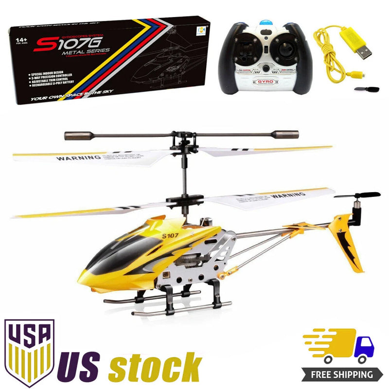 Syma S107G RC Helicopter Remote Control S107 Mini Aircraft Alloy GYRO Toy Kid US