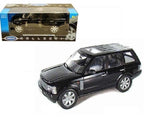 2003 Land Rover Range Rover Black 1/18 Scale Diecast Model By Welly 12536BLK-7D