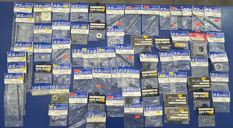 Huge Lot OS Engine Screw Mount Needle Propeller Nut Parts Extras Bulk Hobby NIB