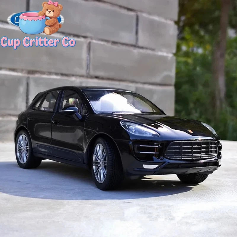 WELLY 1:24 Porsche Macan Turbo SUV Alloy Car Model Diecast Vehicles Car Model