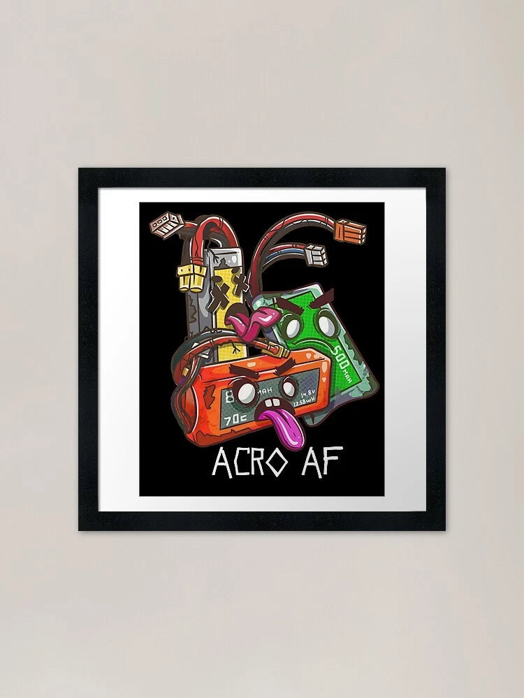 FPV Pilot RC Racing Design Framed A Framed Wall Art Poster Canvas Print Picture