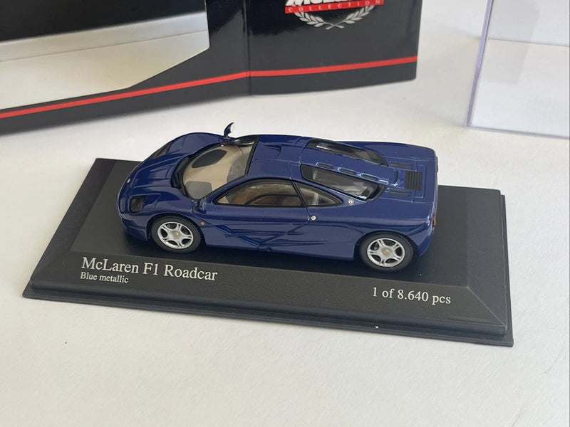 Model road car McLaren F1 GTR Metallic Blue Diecast Minichamps 530 133435 1:43rd