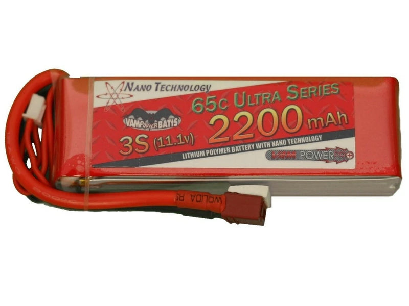 Vampowerpro Ultra Series 2200mAh 3S (11.1v) 65C Lipo Battery w/ XT60 VP22003S65X Battery