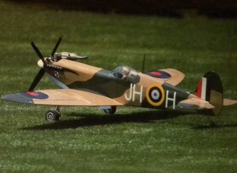 Fun Sport Scale Spitfire By Dynaflite RC Fixed Wing Airplane Short Kit + Plan
