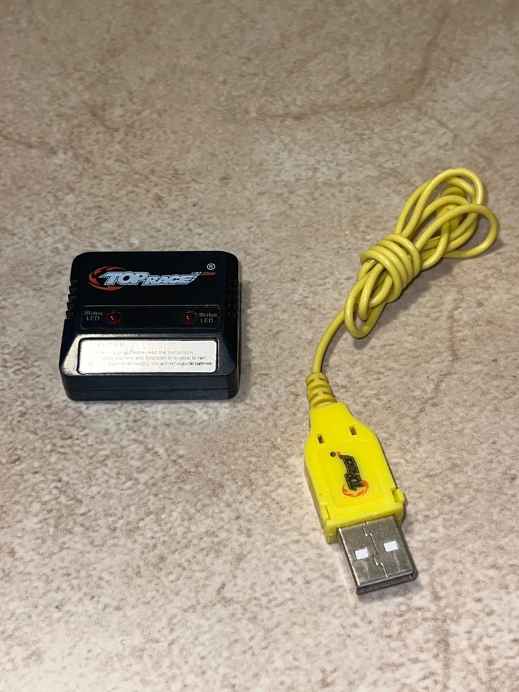 Top Race RC battery charger, likely for lithium polymer (LiPo) batteries Battery