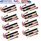 1800mAh 30C airsoft LiPo stick battery with Tamiya plug, red/black leads