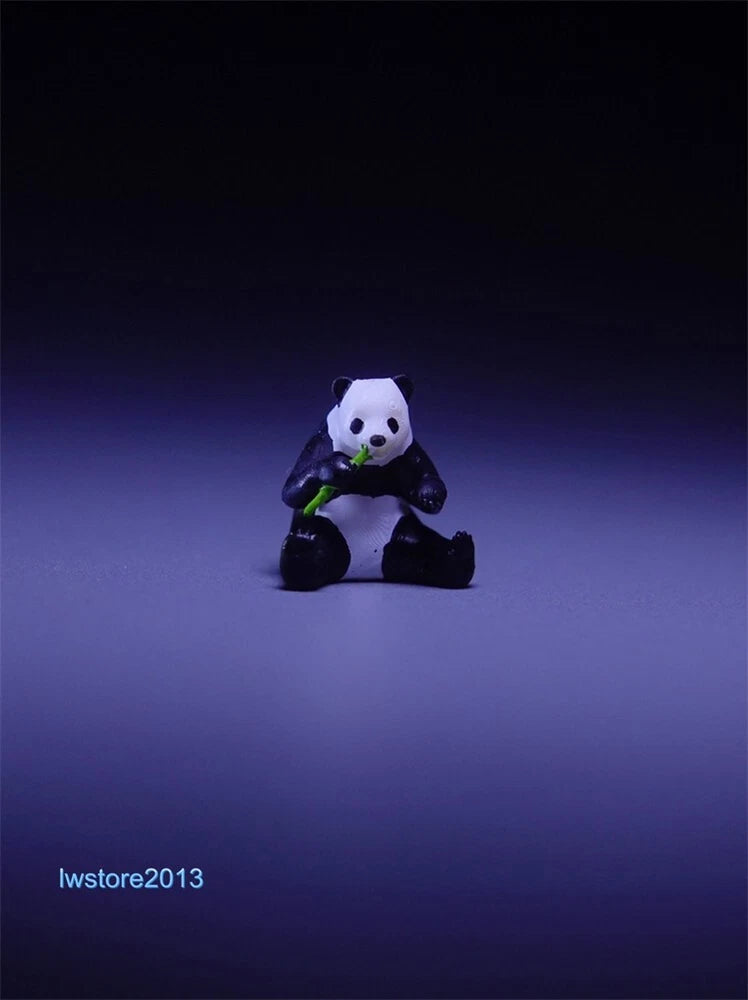 1/87 Giant Panda Scene Props Miniatures Figures Model For Cars Vehicles Toys