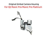 Gimbal camera housing with motor arm mount and flex cable