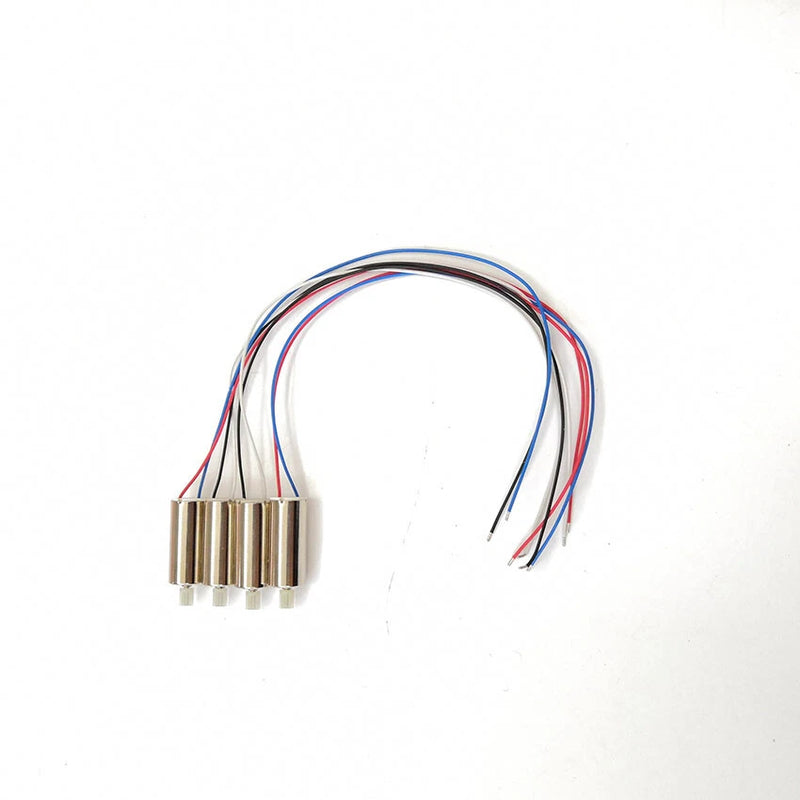 RC quadcopter motor spare part harness with 4-pin connector and multicolor wires