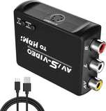 RCA AV to HDMI Converter | S Video to HDMI Converter | Composite CVBS Audio Vide
