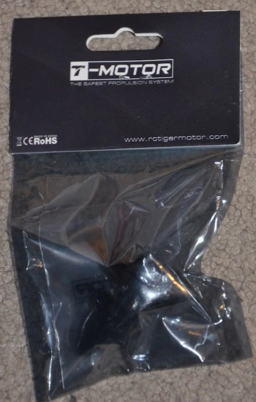 T-Motor PA-021 M8 CW prop adapter in sealed retail package