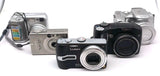 LOT 5: *AS IS* Digital Cameras FOR REPAIR DMC-TZ3, PC1035, PC1256, E4300, Z612