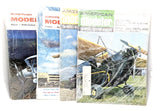 Vintage model aircraft magazines lot of four, overlapping colorful covers with plane images