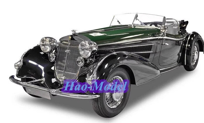 SunStar 1:18 Horch 855 Roadster 1939 Alloy Diecast Model Car Ornaments Black