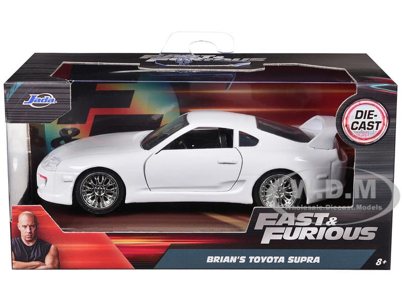 BRIAN'S TOYOTA SUPRA WHITE "FAST & FURIOUS" 1/32 DIECAST MODEL JADA 97346