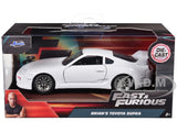 BRIAN'S TOYOTA SUPRA WHITE "FAST & FURIOUS" 1/32 DIECAST MODEL JADA 97346