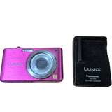 Panasonic LUMIX DMC-FS7 Compact Digital Camera Pink Leica Lens Used From Japan