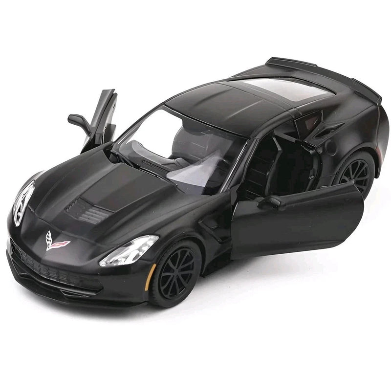 1:36 Chevrolet Corvette C7 Alloy Diecast Car Model - Pull-Back Toy Vehicle Gift