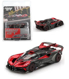 Mini GT 1:64 Bugatti Bolide W16.4 Red and Black Diecast Model Car MGT01105-3D