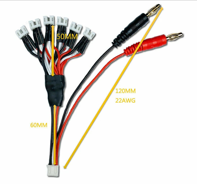 RC JST-XH to PH Balance/ Charging Cable Fit for Trex 150 2s LiPo Battery