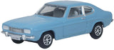 Oxford Diecast 76CP005 OO Gauge Ford Capri MK1 Light Blue Auf Wiedersehen Pet