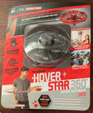 Hover Star 360 UFO hover drone, red translucent dome and dark base in box