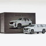 Masdi 1:64 White Escalade Full Size SUV Sports Model Diecast Collect Car