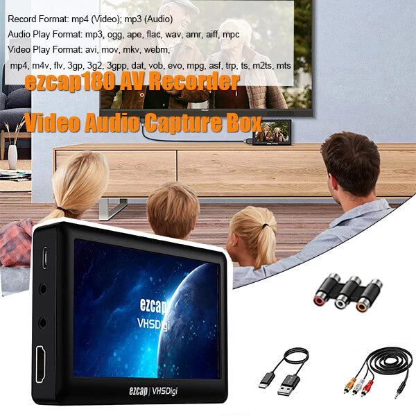 VCR VHS Video to Digital Converter 3.0 Third Generation USB Capture Device B2R2