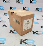 Industrial frequency converter in cardboard shipping box with product label