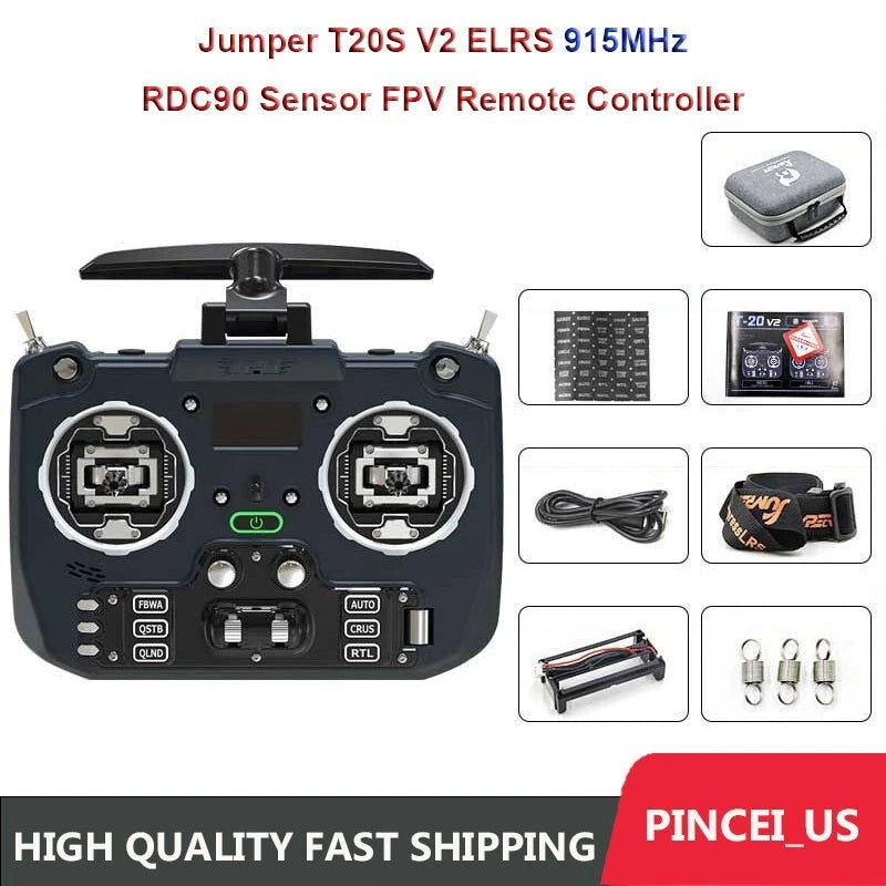 Jumper T20S V2 ELRS 915MHz RDC90 Sensor FPV Remote Controller with 1.3" Screen