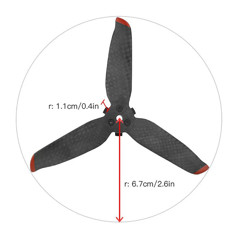 Carbon Fiber Propeller Quick Release B-lades Props for DJI FPV Combo Drone